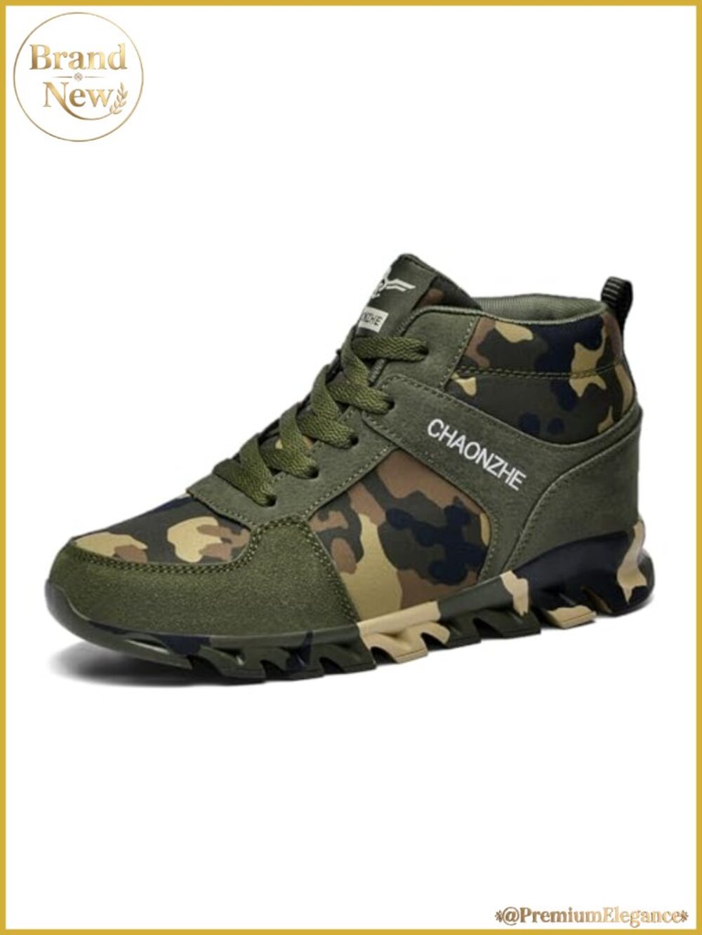 Women's Hidden Heel Sneakers Camouflage Hiking Running Shoes 6cm Lift